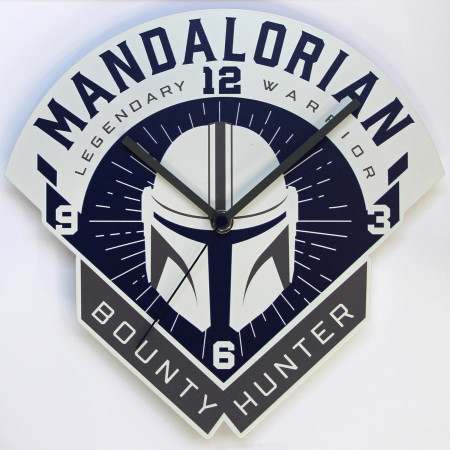 Star Wars The Mandalorian Bounty Hunter Clock
