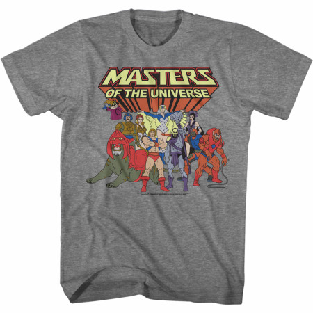 Masters of the Universe He-Man Heroes and Villains Cast T-Shirt
