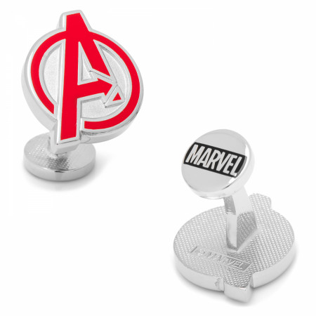 Avengers Logo Silver Cufflinks