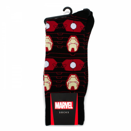 Iron Man Suit Striped Dress Socks