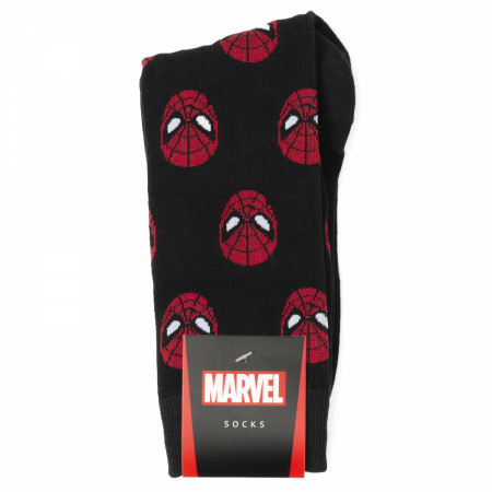 Spider-Man Mask Icons Dress Socks