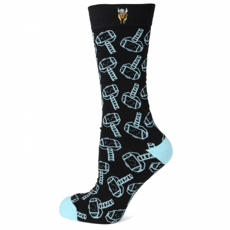Thor Mjolnir Pattern Dress Socks