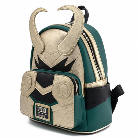 Marvel Loki Classic Helmet Mini Backpack by Loungefly