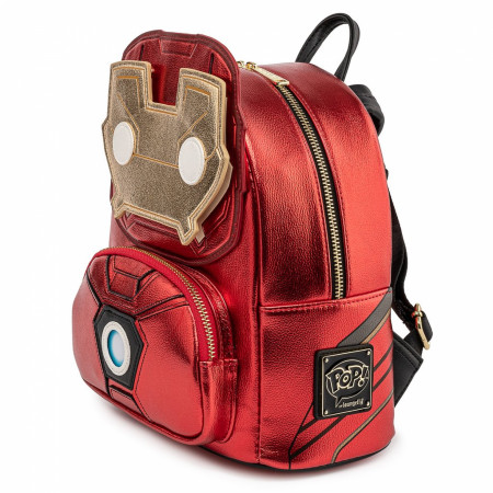 Marvel I Am Iron Man Light-Up Loungefly Mini Backpack