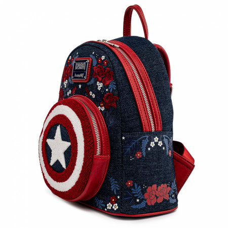 Marvel Captain America 80th Anniversary Mini Backpack by Loungefly