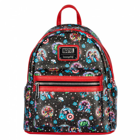 Marvel Avengers Heroes All Over Mini Backpack from Loungefly