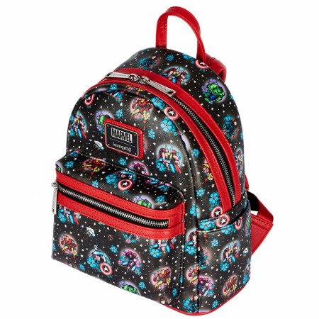 Marvel Avengers Heroes All Over Mini Backpack from Loungefly