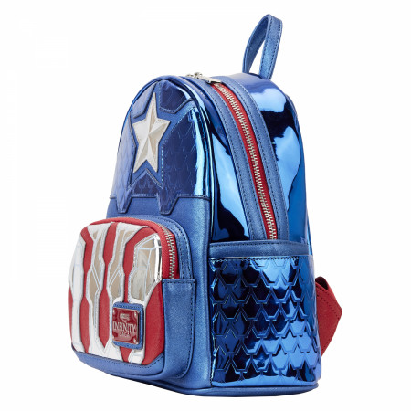 Captain America Cosplay Mini Backpack by Loungefly