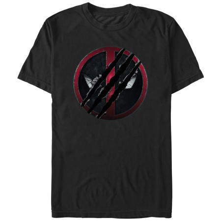 Deadpool Logo Ripped Through T-Shirt