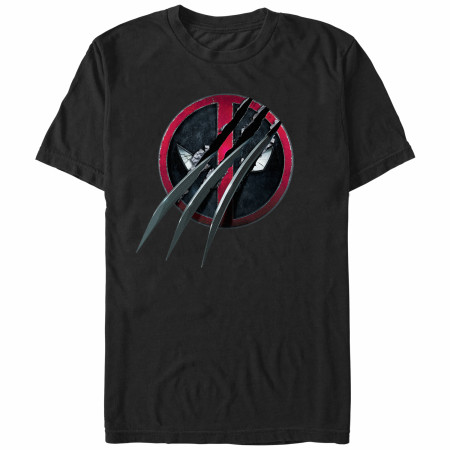 Deadpool Logo Wolverine Slice T-Shirt