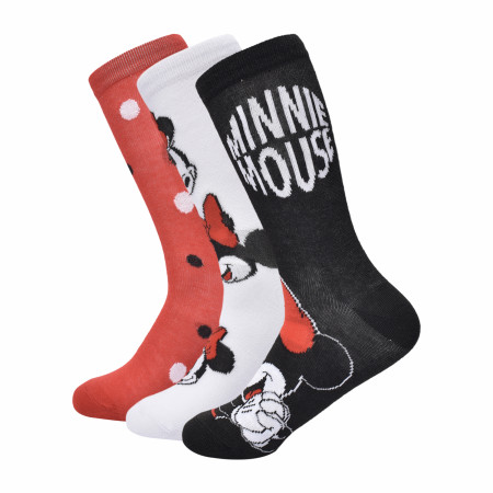 Minnie Mouse Dream of Dots Women's Crew Socks 3-Pair Box Set