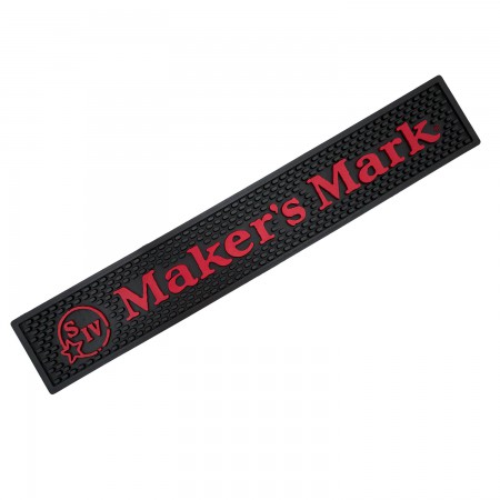 Bar Mat Rubber 5 Pieces Makers Mark Bourbon New 