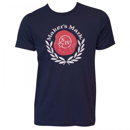 Men's Maker's Mark Navy Blue Wax Seal T-Shirt
