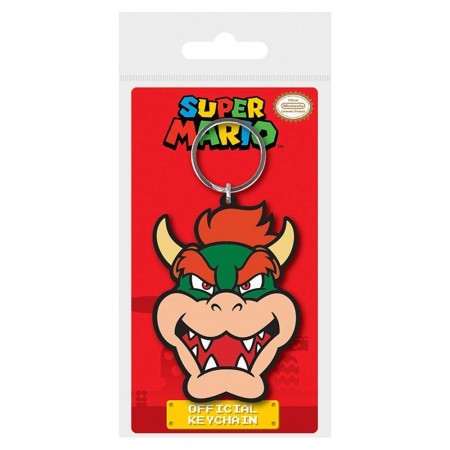 Super Mario Bros Bowser Nintendo Rubber Keychain