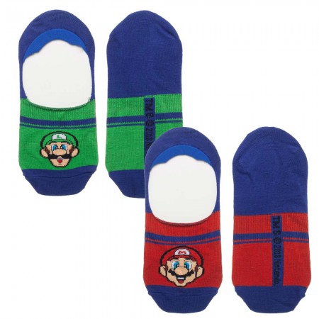 Super Mario Bros Luigi Men's Athletic Liner Socks