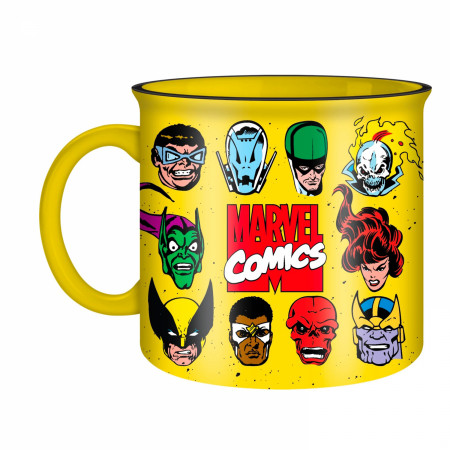Marvel Comics Heroes and Villains 20oz Ceramic Camper Mug