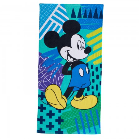 Mickey Mouse Blue Beach Towel