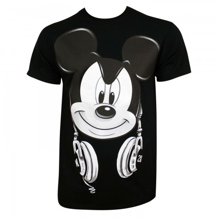 Mickey Mouse Men's Black DJ Mickey T-Shirt