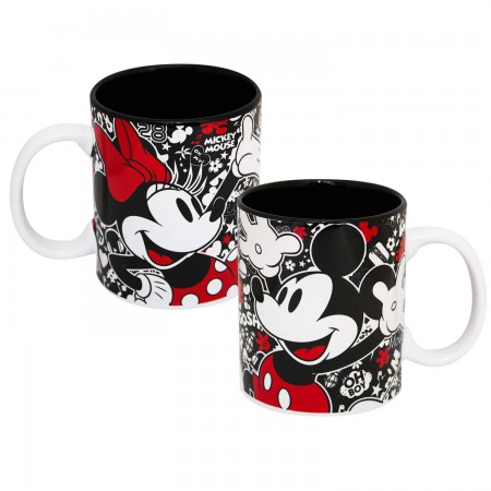 Mickey And Minnie Mouse Ceramic Coffee Mug
