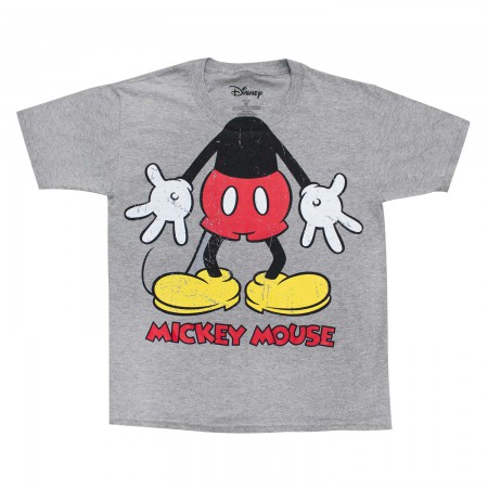 Mickey Mouse Youth Boys Grey Costume T-Shirt