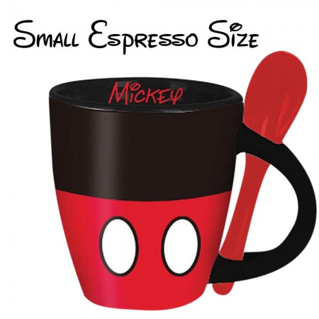 Mickey Mouse Small Espresso Cup With Spoon
