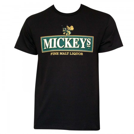 Mickey's Men's Black Fine Malt Liquor T-Shirt