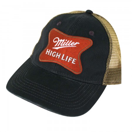 Miller High Life To Tone Burgundy Snapback Hat 