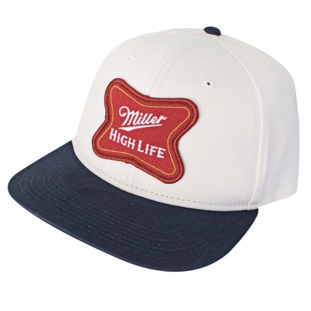 Miller High Life Patch Logo White Snapback Hat