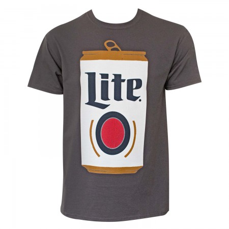 Miller Lite Can Men's Dark Gray T-Shirt