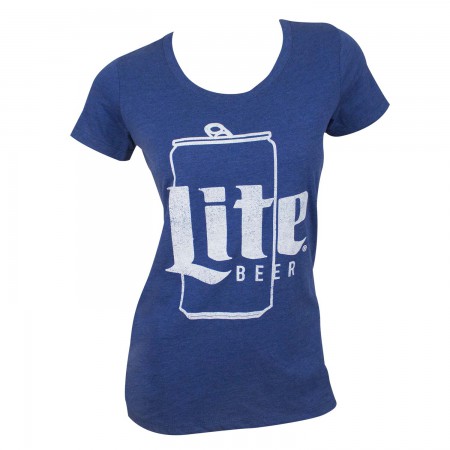Miller Lite Ladies Can Logo Tee Shirt