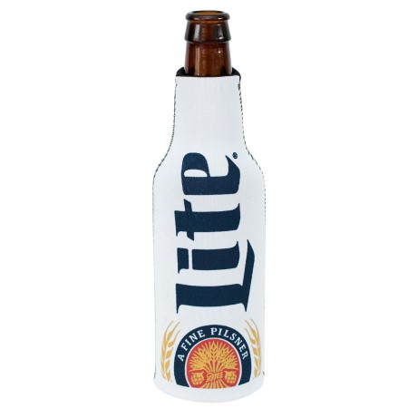 Miller Lite Vertical Logo Bottle Cooler