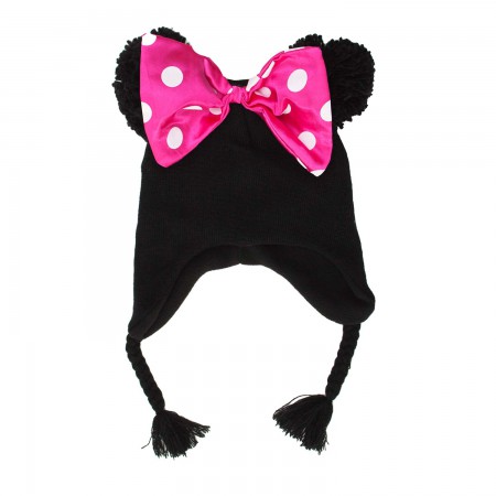 Minnie Mouse Hair Bow Peruvian Black Hat