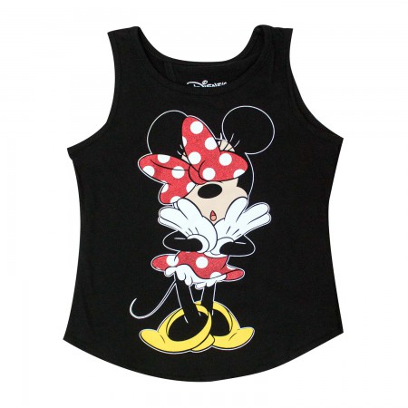 Minnie Mouse Open Back Youth Girls Tank Top