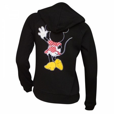 Minnie Mouse Black Front And Back Women's Hoodie
