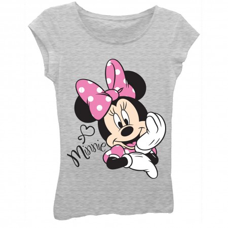 Minnie Mouse Youth Grey Relaxation T-Shirt