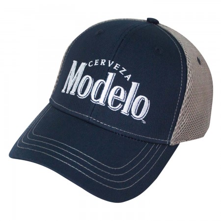 Modelo Navy Blue Padded Mesh Trucker Hat