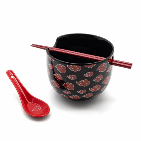 Naruto  Akatsuki Ramen Bowl with Chopsticks and Spoon