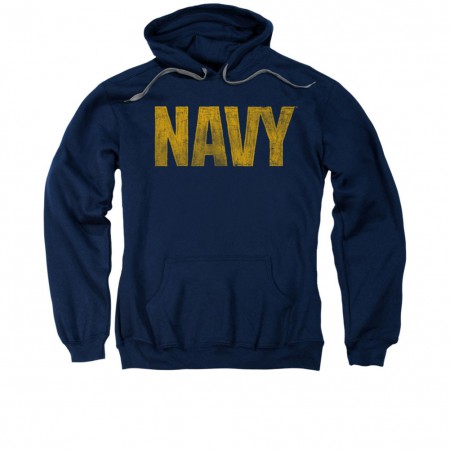 US Navy Logo Blue Pullover Hoodie
