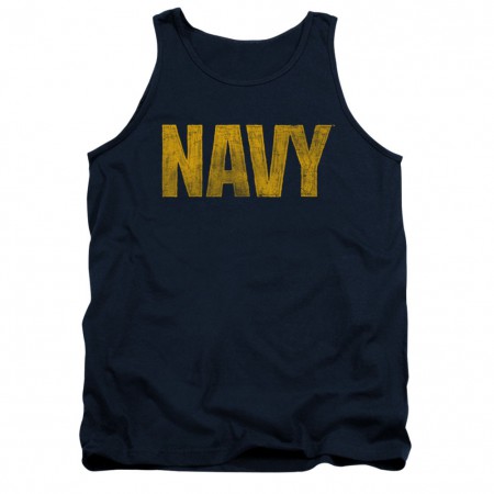 US Navy Logo Blue Tank Top