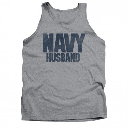 US Navy Husband Gray Tank Top