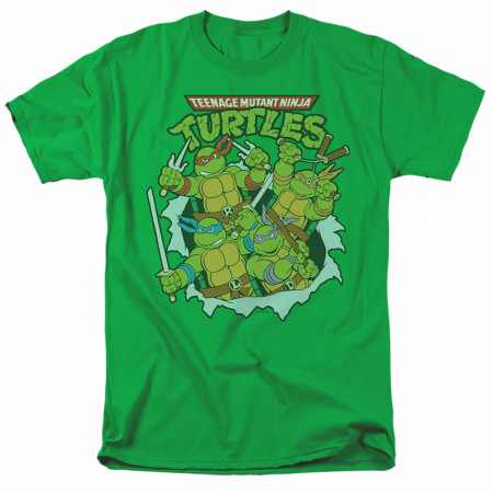 Teenage Mutant Ninja Turtles Retro Tear Through T-Shirt