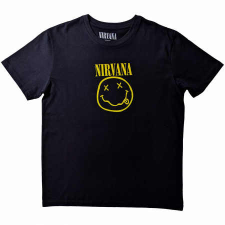 Nirvana Flower Sniffin Front and Back Print T-Shirt