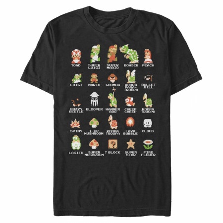 Super Mario Bros. NES Cast T-Shirt