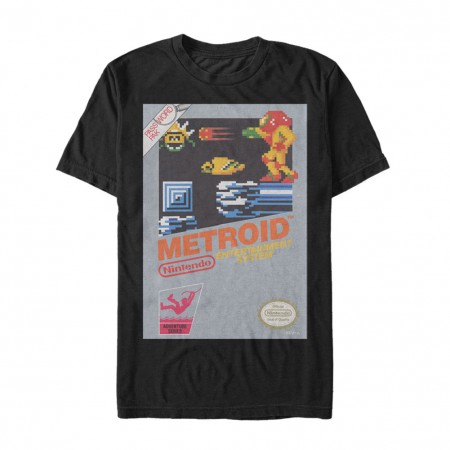 Metroid NES Cover Men's Black T-Shirt