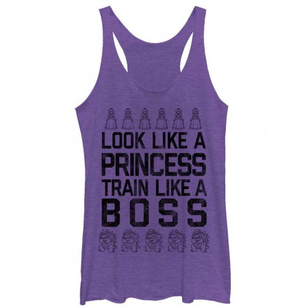 Nintendo Boss Princess Purple Juniors Tank Top