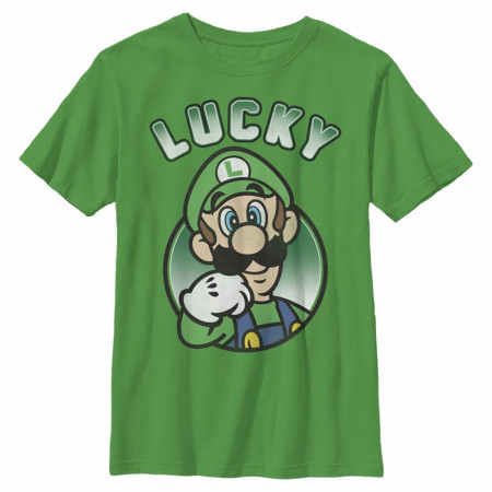 Super Mario Bros. Lucky Luigi Youth T-Shirt