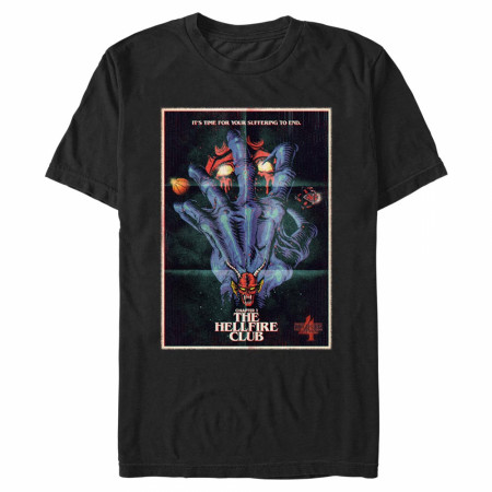 Stranger Things The Hellfire Club It's Time Poster T-Shirt