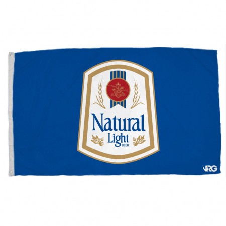 Natural Light Rowdy Gentleman Blue Vintage Flag