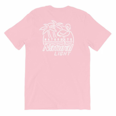 Natural Light Beer Naturdays Light Pink Men's Cotton T-Shirt