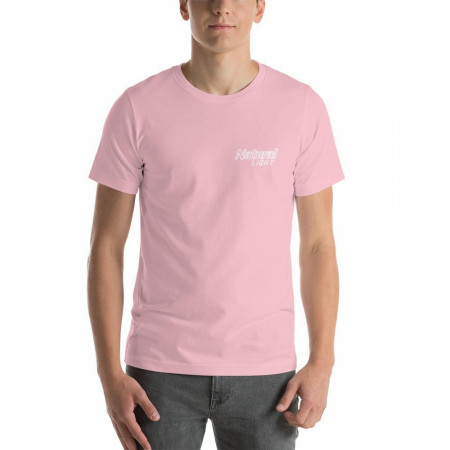 Natural Light Beer Naturdays Light Pink Men's Cotton T-Shirt